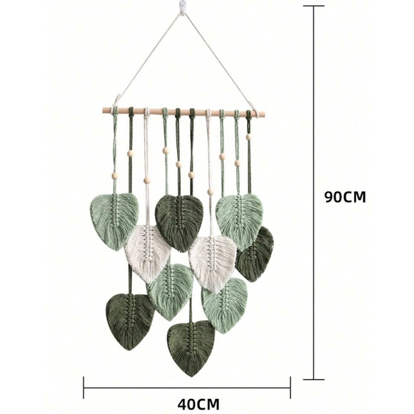 Macrame Leaves Wall Decor - Picture 4 of 4